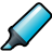 Highlighter Blue Icon 48x48 png